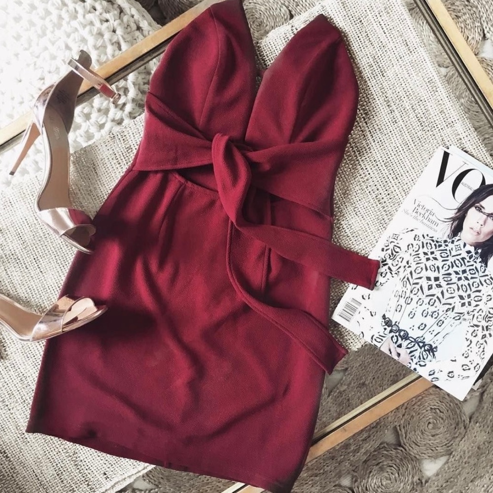 SaboSkirt Maroon Dress